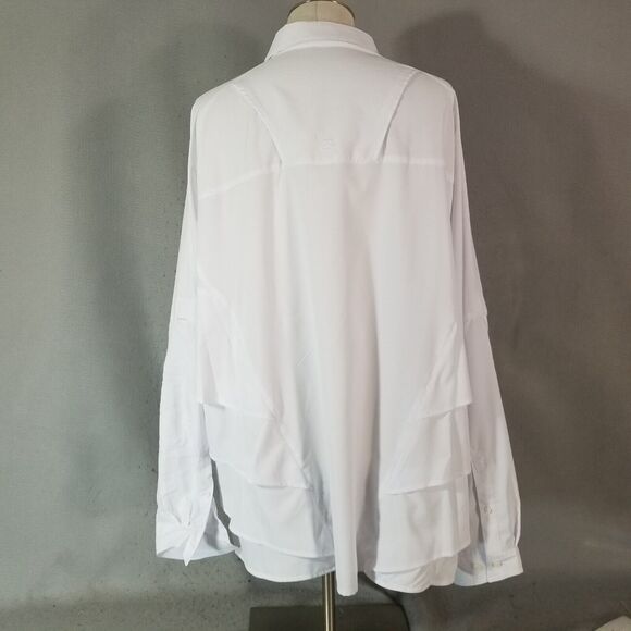 Reel Legends shirt men's 2XL XXL white long sleeve Dri-Fit Outdoor fishing - Picture 6 of 9